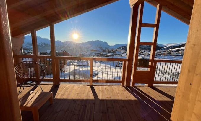 Bergers Apartamento | La Terrasse de Lalpe d Huez