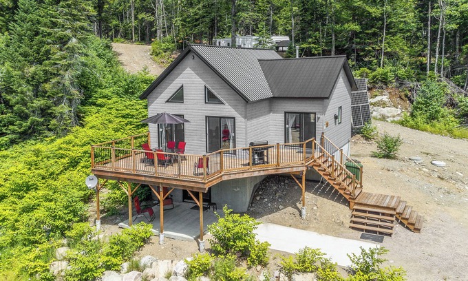 Saint-Raymond Chalet De Esquí | Lac-Mercher-2 - Enchanting chalet with terrace and lake