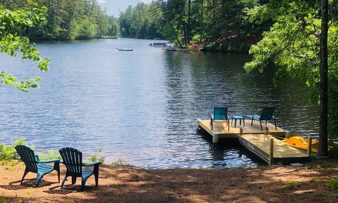 Lake Arrowhead Casa | Lake Arrowhead lakefront retreat: beach, dock, boat, fish, relax, adventures