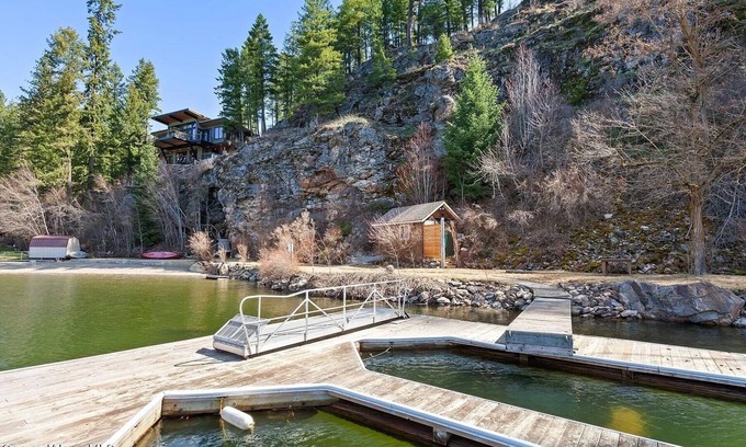 Spirit Lake Casa | Lake Front Home w/ Spectacular Views & boat slips!