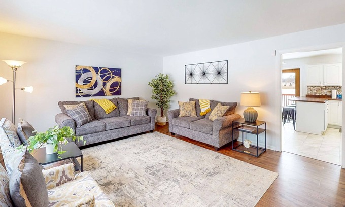 Portage Casa | Lake-view home with private hot tub, deck