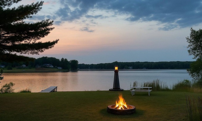 Canadian Lakes Cabaña | Lakefront Cottage Getaway with Hot Tub, Golf and Pool Access