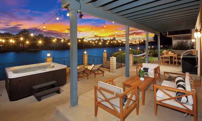 Victorville Casa | Lakeside Retreat Hot Tub, Fire Pit, 4BR/3BA