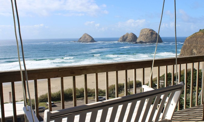Oceanside Casa | Gran casa con vista al mar con cuartos de huéspedes cerca de la playa Cuatro terrazas grandes