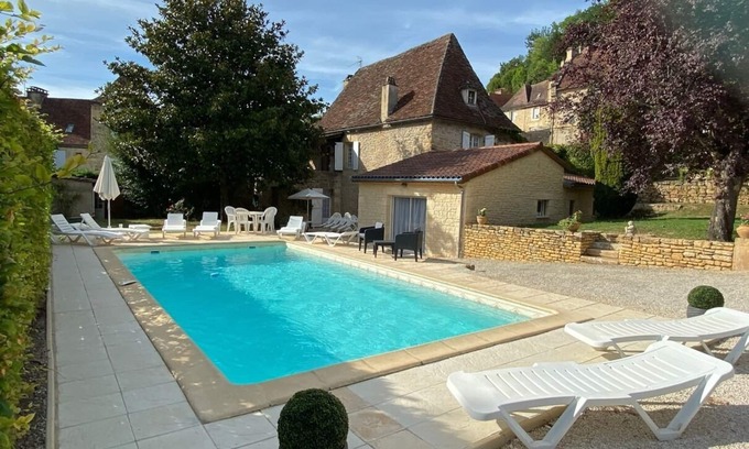 Cenac-et-Saint-Julien Villa | Grande Périgourdine 5 CH, PISCINA PRIVADA, cerca de SARLAT y sitios turísticos,