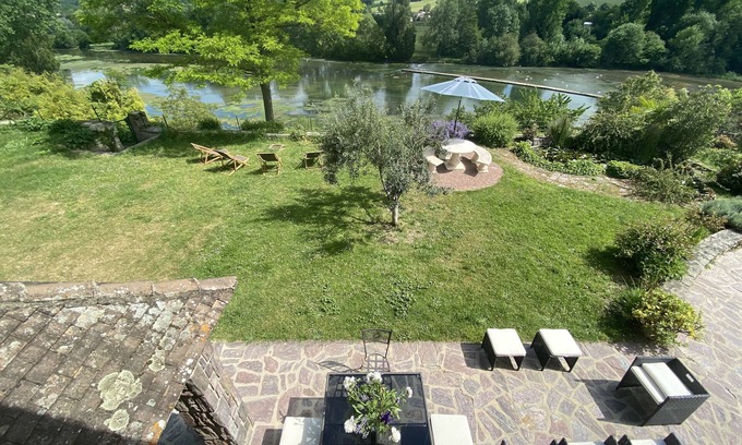 Touvre Casa | Casa-Baño privado con bañera-Vista al rio