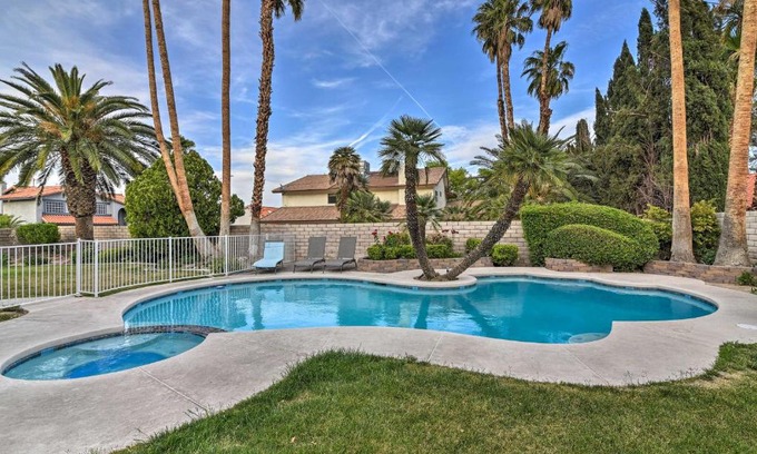 Rancho Oakey Casa | Las Vegas House with Pool and Hot Tub - 1 Mi to Strip!