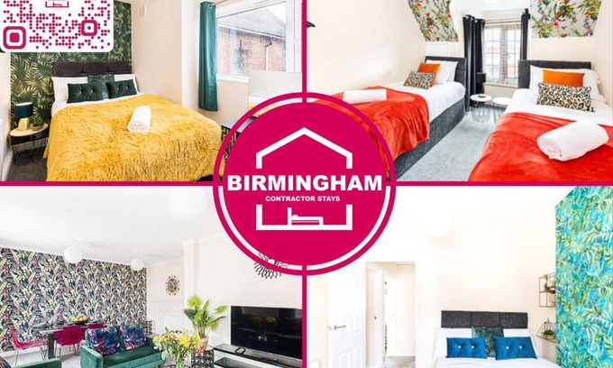 Coleshill Apartamento | LAST-MINUTE NEC Caravan Show Availability - 3 Bedrooms with 4 Separate Beds