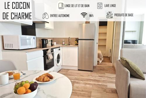 Tarbes Apartamento | Le Cocon de Charme-Literie de qualité-Neuf-Central