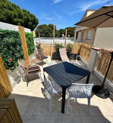 Argeles Plage Apartamento | Le Crépuscule Terrace, beach
