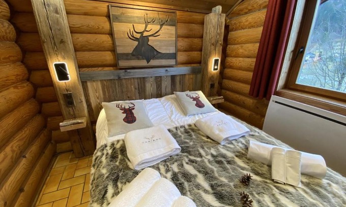 La Bresse Chalet De Esquí | LE GRAND CERF Chalet en rondins avec SPA Jacuzzi