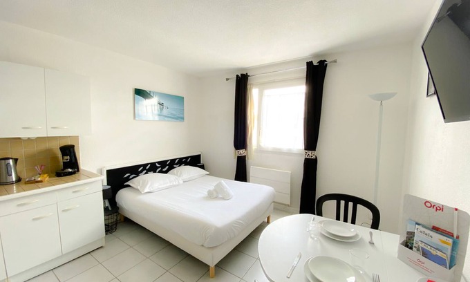 Port Apartamento | Le Littoral-Estudio-Baño con bañera