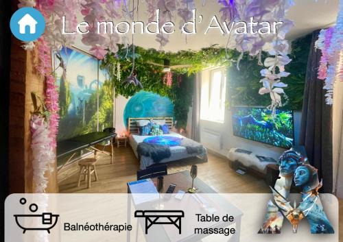 L'Arbresle Apartamento | Le monde D avatar avec Balneo et table de massage