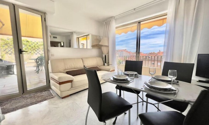 Carnot Apartamento | Le Mozart - 3 pièces centre Cannes - Terrasse