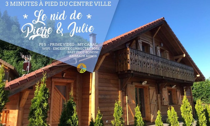 La Bresse Chalet De Esquí | ⁂ LE NID DE PIERRE & JULIE [CLEDICIHOME] 2 pas du centre ville/SPA & TERASSE AMENAGEE ⁂