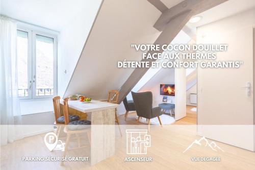 Bagneres-de-Luchon Apartamento | Le Perchoir, avec parking, face aux Thermes