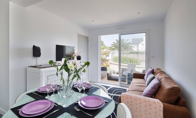 Saint-Lunaire Apartamento | Le Repos- À 300 m de la plage, St Lunaire