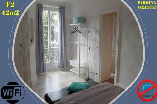Chatel-Guyon Apartamento | Le Volcan au Vert WIFI 42m2 Face au parc