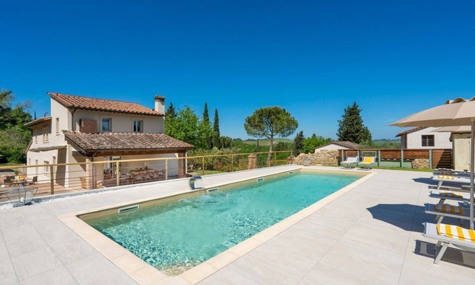 Gambassi Terme Villa | Leccio Del Corno - Cinco Habitaciones Villa, Capacidad 10