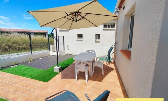Leuc Casa | Les Gîtes du Gabiat à Leuc 44m² Pour 3 Pers. à 15 mn de la Cité de Carcassonne