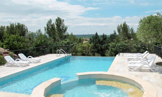 Saint-Hilaire-d'Ozilhan Casa | Casa de vacaciones Les Garrigues d'Ozilhan (SHZ100) en Saint Hilaire-d'Ozilhan - 8 personas, 4 dormitorios