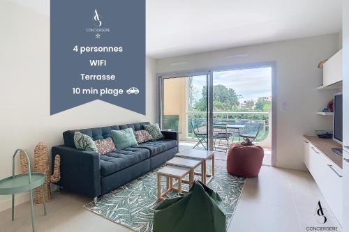 Le Cannet Apartamento | Les Genêts - 2 chambres - Terrasse - Climatisé