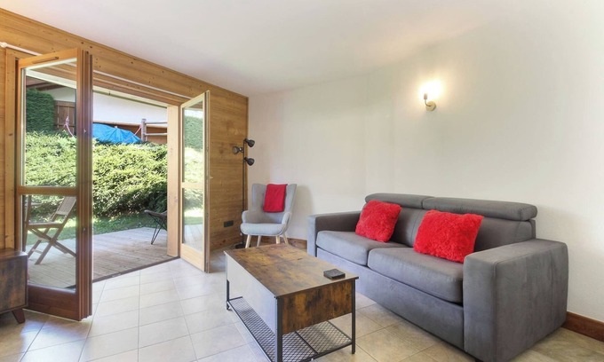 Les Bossons Apartamento | Les Granges - Terrasse - Vue Mont.Blanc