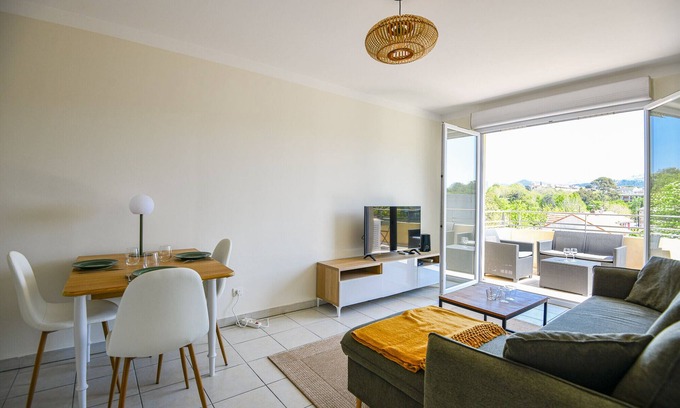 Bonneveine Apartamento | Les Terrasses Borely - Bel appart 1 ch avec clim