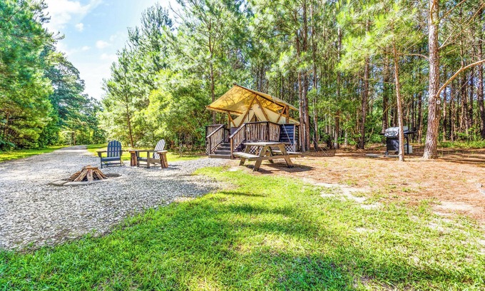 Conway Alquiler De RV | 🌲 Little Bear Glamping 🐻 Cozy Tent Retreat Under the Stars