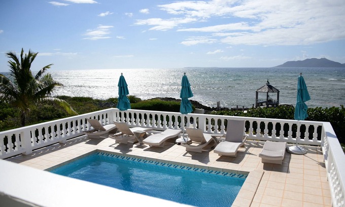 Blowing Point Villa | "Lockrum Point" Oceanfront Villa 3 habitaciones / 3 baños / piscina descanso. Relajarse. Retirada.