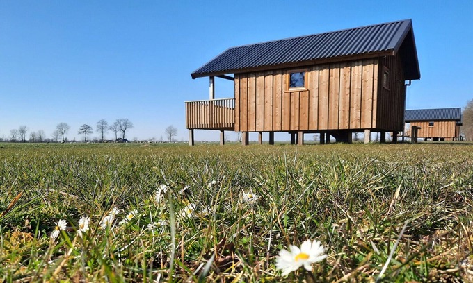 Ruinerwold Casa | Lodge en Drenthe con terraza escénica