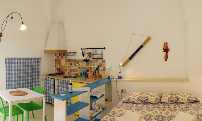 Presicce Apartamento | Scirocco Lodge por 2 p con cocina, en Masseria con piscina en Salento