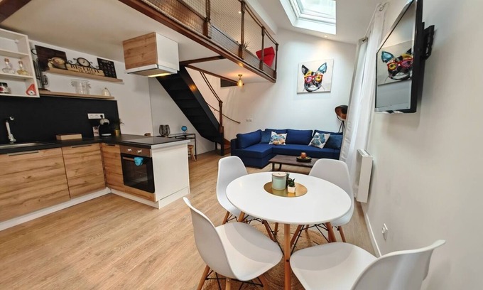 Le Pre-Saint-Gervais Apartamento | Loft Duplex à 2 min de Paris-parking Privé Gratuit