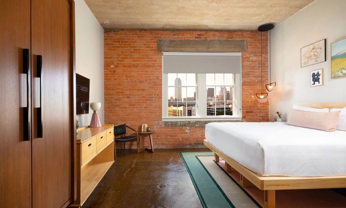 Downtown Dallas Hotel | Loft Experience in the Loft King Room in Canvas Hotel Dallas! Pool