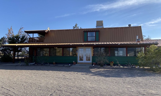 Elephant Butte Casa | Cabaña de madera en el lago