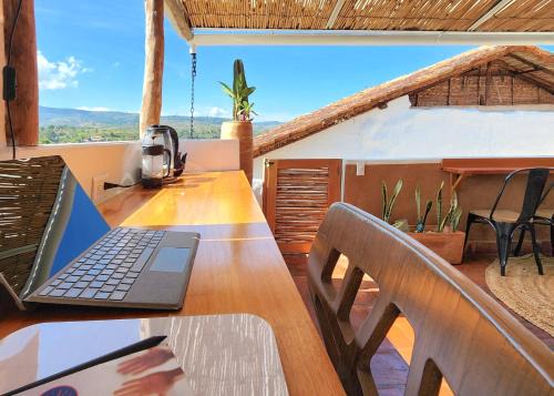 Barichara Apartamento | LOLO & Lo- Casa privada con vista, hamaca y ubicación ideal 2 hab y Starlink