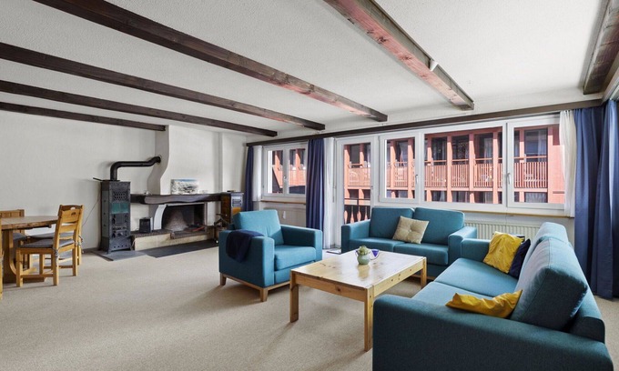 Churwalden Apartamento | Hermoso apartamento para 6 personas con WIFI, TV y balcón