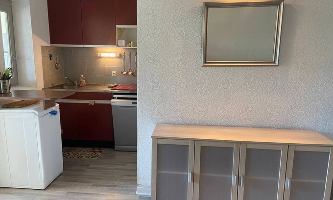 Argeles Plage Apartamento | Estudio encantador con piscina, cerca de la playa para 2 personas