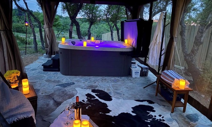 Dripping Springs Cabaña | Luxe Yurt Experience Pet Friendly Dripping Springs