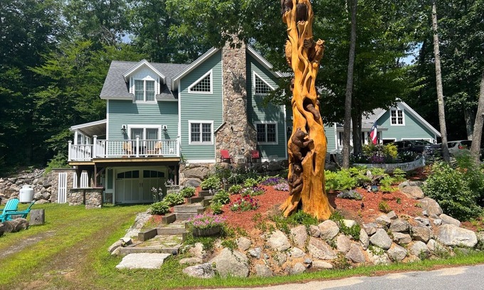 North Bridgton Casa | Lujoso, casa de 4 estaciones frente al mar en Long Lake, Sebago Lake Regiones en Maine