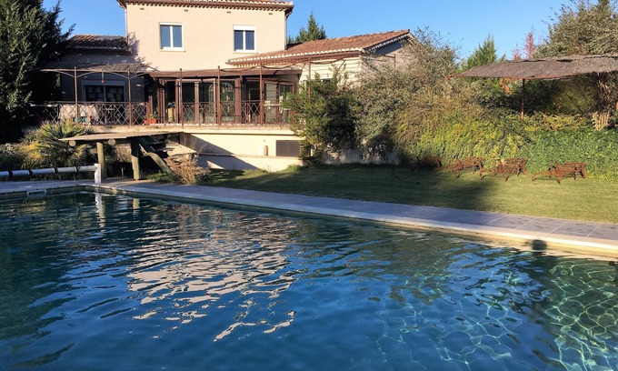 Salavas Casa | PROPIEDAD DE LUJO CON AIRE ACONDICIONADO, villa administrada por el propietario con piscina privada