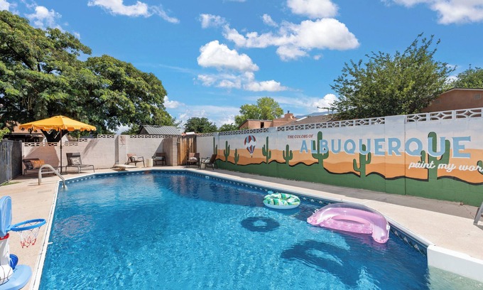 Northeast Heights Casa | Luxury Amenity Paradise! Sleeps 18 - Pool, Hot Tub, Game Room, Golf, Fire Pit!