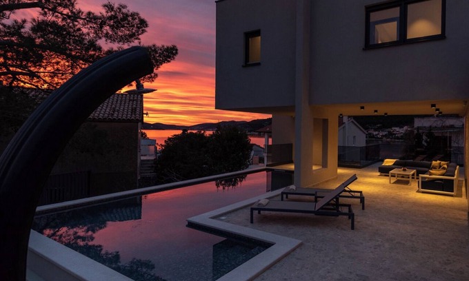 Seget Vranjica Villa | Luxury and modern Villa Mia mare by sea side area with Sea view In Croatia