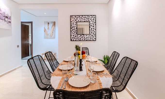 Oulad Khallouf Apartamento | Luxury Apartment 3 Bedroom in CityCenter Marrakech