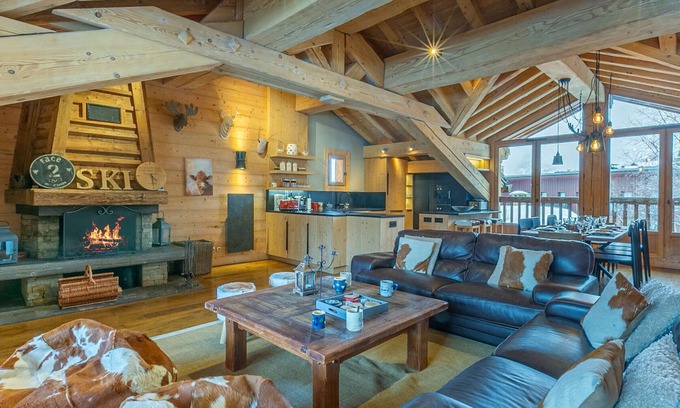 Le Cret Chalet De Esquí | Chalet de lujo con sauna y chimenea en Val-d'Isère, cerca del centro, admite mascotas