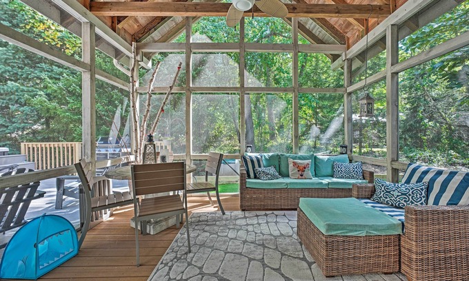 Michiana Casa | Luxury Family Home w/ Deck, Swim Spa & Grill!