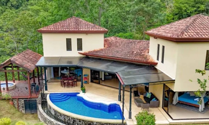 Tres Ríos Casa | Luxury Pura Vida Estate with Private Waterfall, Ocean Views and Jungle Trails