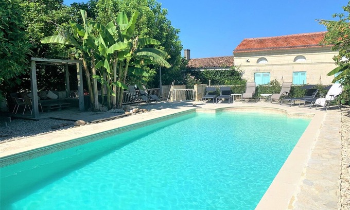 Saint-Ciers-de-Canesse Casa | Retiro de lujo, con piscina y viñedo, ubicado dentro de las rutas del vino de Burdeos