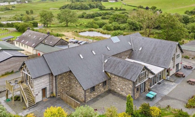 Devils Bridge Casa | Luxury renovated barn in the countryside with a large hot tub sleeping up to 38. Pets welcome