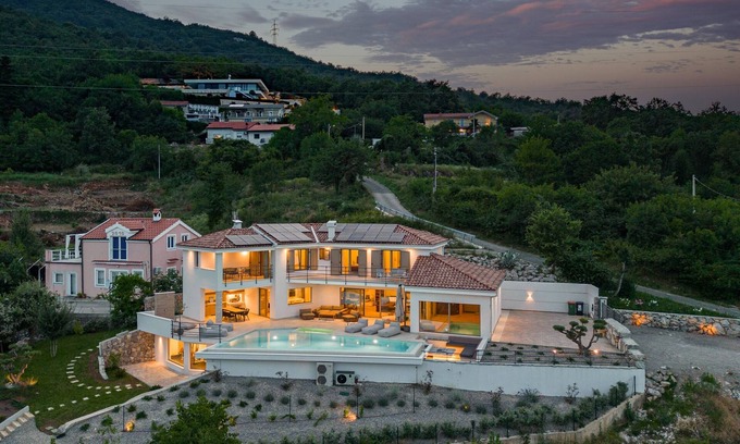 Bregi Villa | Luxury Villa Dana Indoor Pool and Sauna, Matulji, Croatia